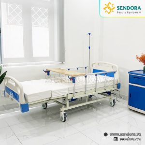 Giường bệnh nhân ICU đa năng chỉnh cơ Hi-MEC HMNB-2010 9 Giường cấp cứu ICU Hi-MEC HMNB-2010 dễ dàng nâng hạ phần đầu và chân