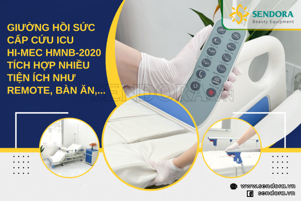 Giường hồi sức ICU Hi-MEC HMNB-2020 được trang bị nhiều tiện ích