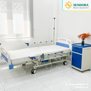 Giường y tế hồi sức ICU chỉnh điện Hi-MEC HMNB-2020 9 Giường cấp cứu ICU Hi-MEC HMNB-2020 ở tư thế nằm