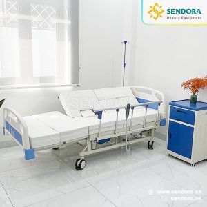 Giường y tế hồi sức ICU chỉnh điện Hi-MEC HMNB-2020 11 Giường hồi sức cấp cứu ICU có thể nghiêng trái, nghiêng phải