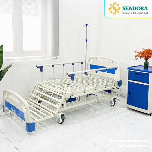 Giường bệnh nhân ICU đa năng chỉnh cơ Hi-MEC HMNB-2010 12 khung giuong inox 304 co do ben cao