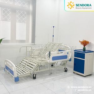Giường y tế, giường hồi sức cấp cứu ICU chỉnh điện Hi-MEC HMNB-2030 12 Khung inox 304 có độ bền cao, kháng khuẩn, chống ăn mòn