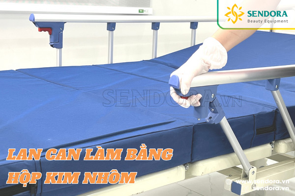 Lan can làm bằng hộp kim nhôm có thể nâng hạ dễ dàng