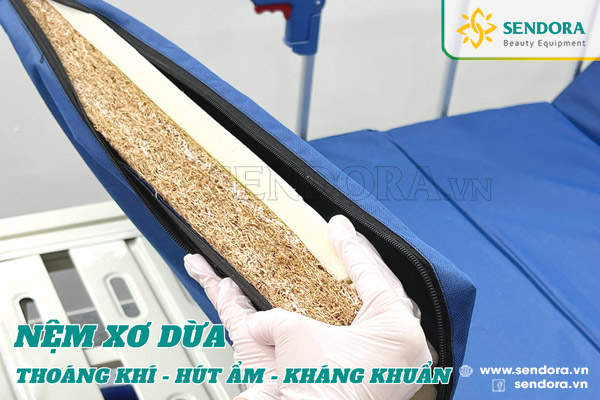 Nệm xơ dừa thoáng khí, hút ẩm, kháng khuẩn