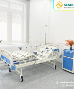 Giường bệnh nhân 2 tay quay Hi-MEC HMHB-1020 14 Toàn bộ khung được làm bằng thép không gỉ chắc chắn