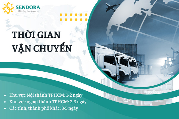 Thời gian vận chuyển hàng hóa dao động từ 1-5 ngày