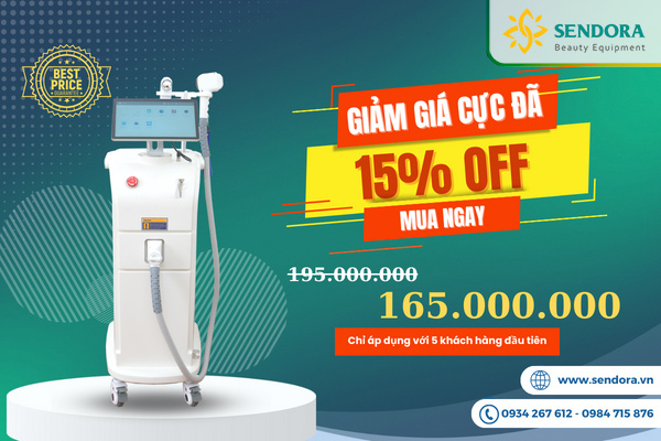 Chương trình giảm giá cực kỳ hấp dẫn khi mua máy triệt lông Diode Laser Alpha3