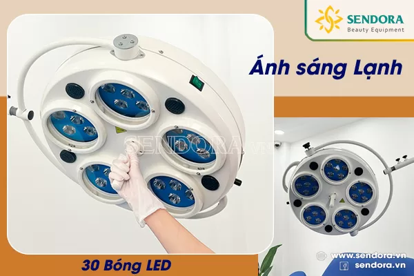 Đèn mổ di động LED 30 bóng, đèn phẫu thuật