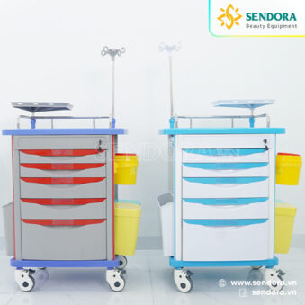 Sendora - Thiết bị thẩm mỹ y khoa 59 Xe đẩy tiêm thuốc di động trong bệnh viện và phòng khám Hi-MEC HMBC-202