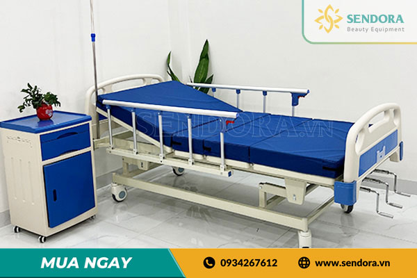 Giường bệnh đa chức năng cao cấp 3 tay quay Hi-mec HMHB-1030 của Sendora