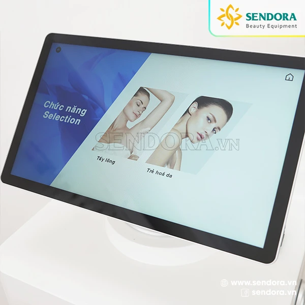 Máy Alpha Plus có 2 chức năng chính là triệt lông và trẻ hóa da