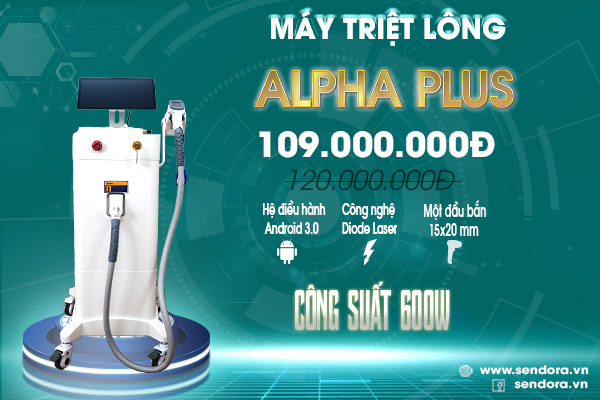 Máy triệt lông Diode Laser Alpha Plus giảm đến 11.000.000 VNĐ