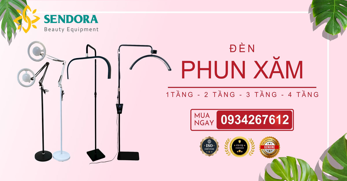 17 loại đèn spa phun xăm cao cấp giá rẻ tại Sendora