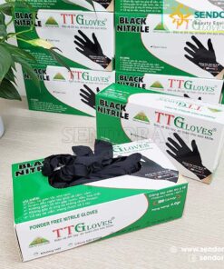 Găng tay y tế Nitrile đen TTGloves