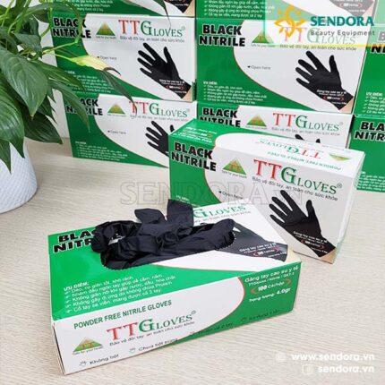 Găng tay y tế Nitrile đen TTGloves