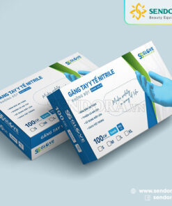 Găng tay y tế Nitrile SSGlove màu xanh