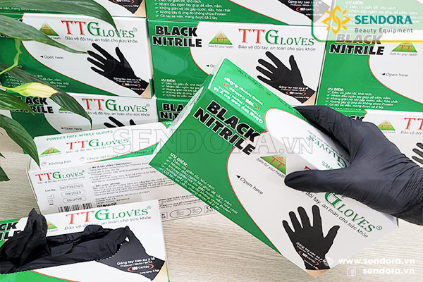 Găng tay y tế Nitrile TTGloves được làm hoàn toàn từ cao su tự nhiên