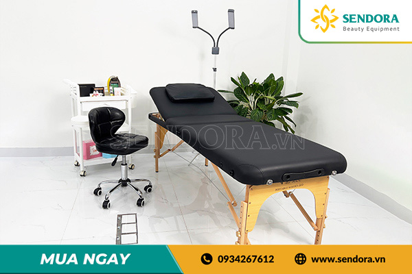 Giường vali massage chân gỗ gấp gọn Hi-MEC HMBB-8102-70 tại Sendora