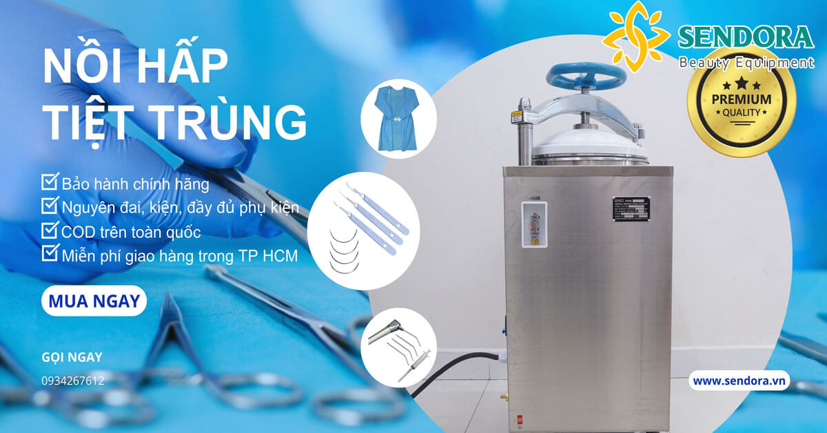 Các loại máy hấp dụng cụ y tế tiệt trùng tại Sendora