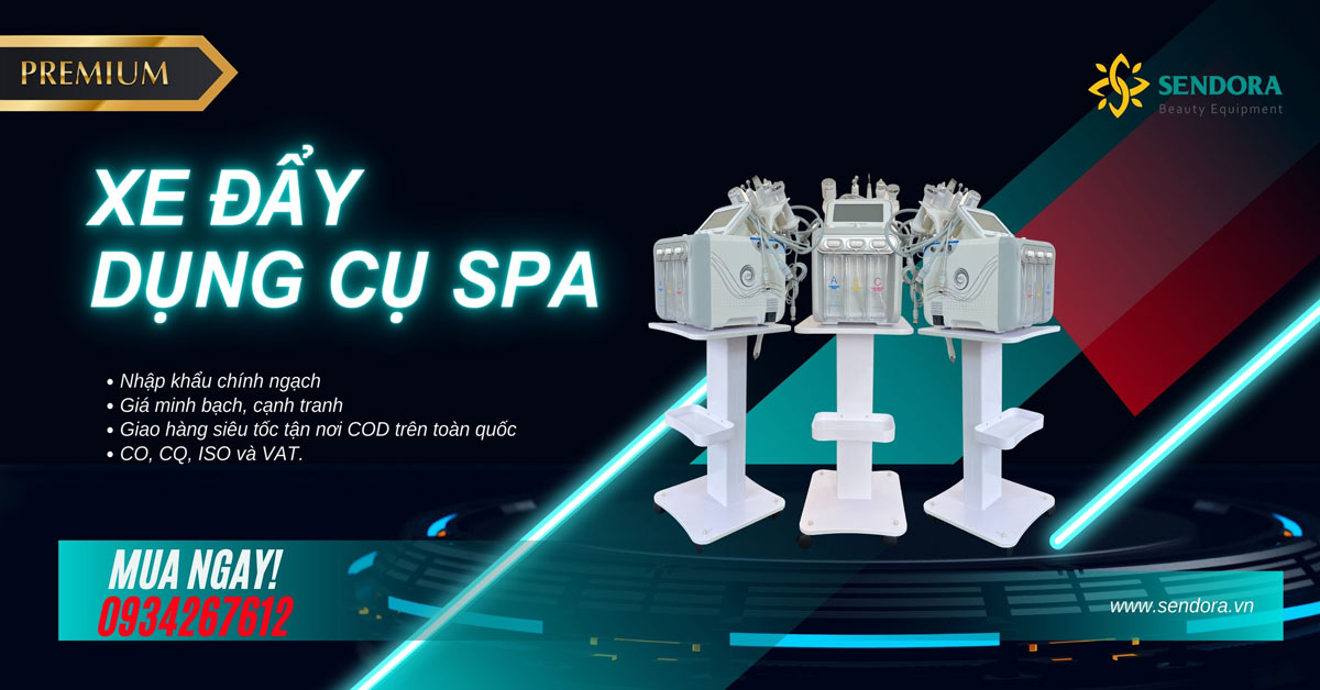 14 mẫu xe đẩy dụng cụ spa cao cấp tại Sendora