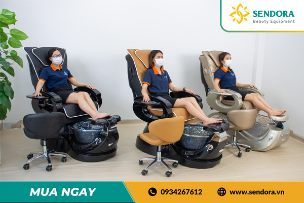 Ghế làm móng có bồn Pedicure cao cấp tại Sendora