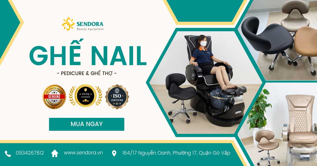 Các loại bộ ghế làm nail có bồn và đơn giản tại Sendora