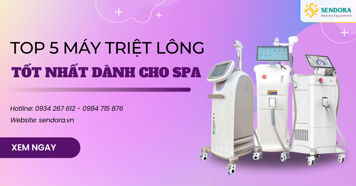 Top 6 máy triệt lông xóa xăm lạnh spa Diode Laser bán tại Sendora