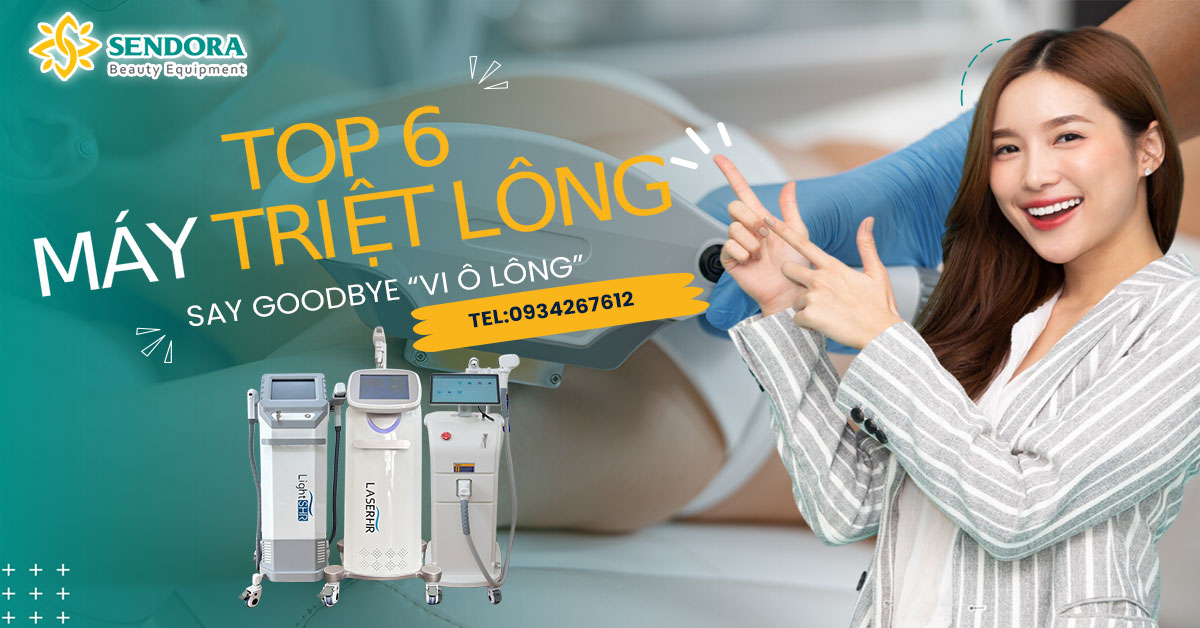 Top 6 máy triệt lông xóa xăm lạnh spa Diode Laser bán tại Sendora