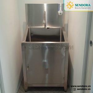 Bồn rửa tay tiệt trùng inox 1 vòi BRT55 giá rẻ Sendora
