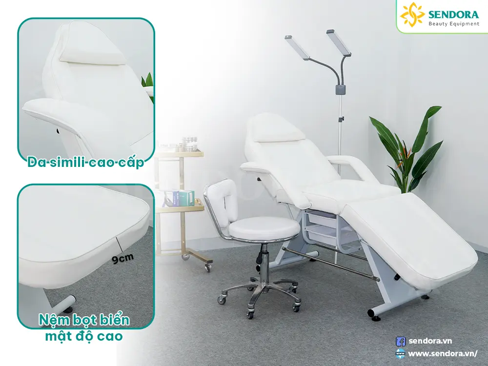 Giường tiêm Meso Filler cho thợ mới 21 Giường tiêm Filler khung kim loại