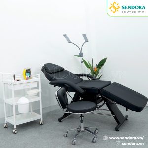 Giường phun xăm thẩm mỹ Hi-MEC HMBB-8000 màu đen tại Sendora