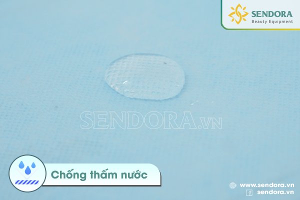 Vải không dệt kháng khuẩn Seny trải giường trong lĩnh vực y tế và thẩm mỹ 11 Vải kháng khuẩn Seny chồng thấp nước