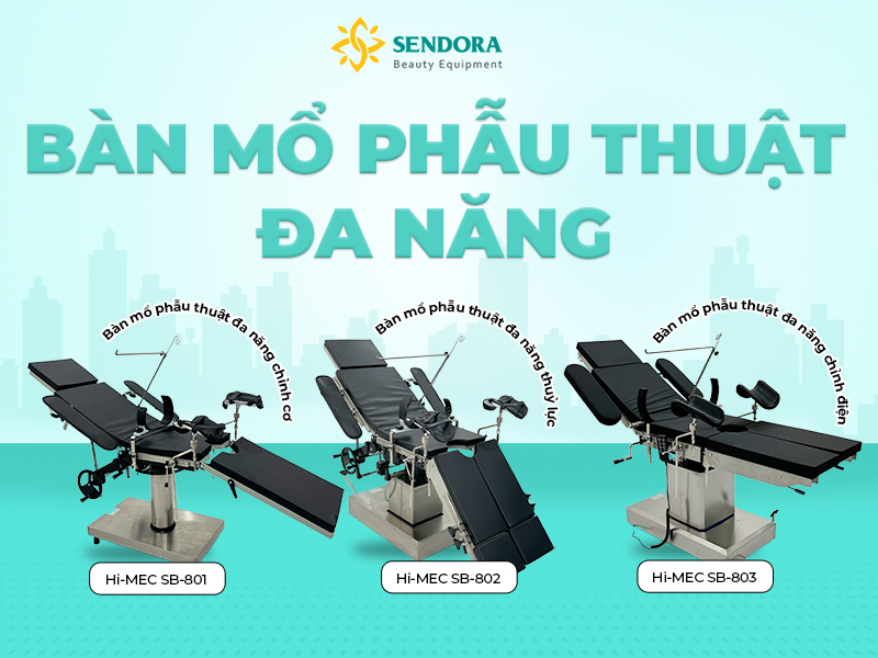 Bàn mổ phẫu thuật trong setup phòng mổ