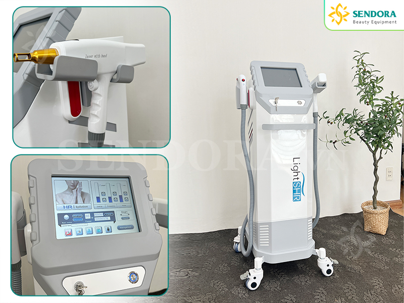 Máy bắn laser xóa xăm triệt lông 2in1 DPL Laser ALS-102 tại Sendora