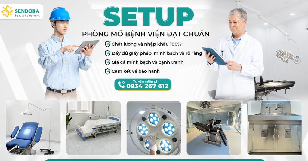 Sendora đơn vị thiết kế phòng mổ bệnh viện chất lượng cao đạt chuẩn tại Gò Vấp, TPHCM, Cần Thơ và Hà Nội