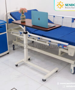 Bàn ăn y tế di động nâng hạ, bàn làm việc thông minh HMDT-1020 15 Bàn ăn di động, bàn ăn tại giường chăm sóc người bệnh