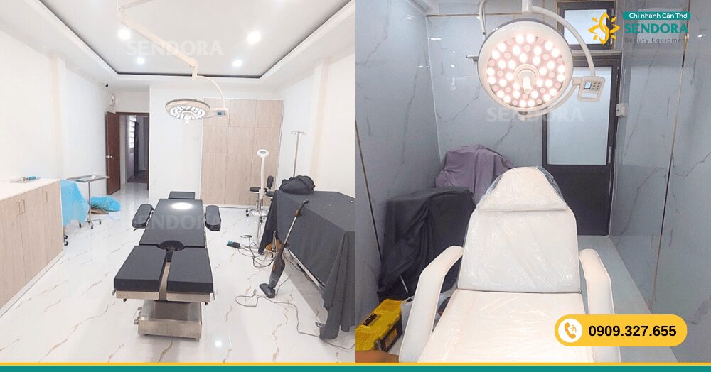 Các Loại Đèn Phẫu Thuật Thường Dùng Trong Bệnh Viện, Thẩm Mỹ Viện 50 Đèn mổ treo trần LED500