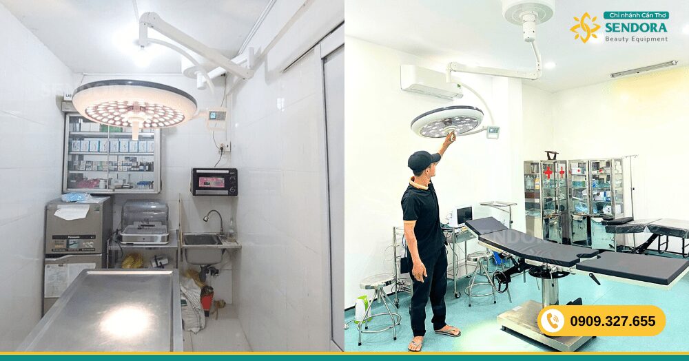 Các Loại Đèn Phẫu Thuật Thường Dùng Trong Bệnh Viện, Thẩm Mỹ Viện 54 Đèn mổ treo trần LED700