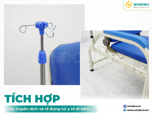 Thiết kế tinh tế, màu sắc phù hợp với không gian phòng bệnh