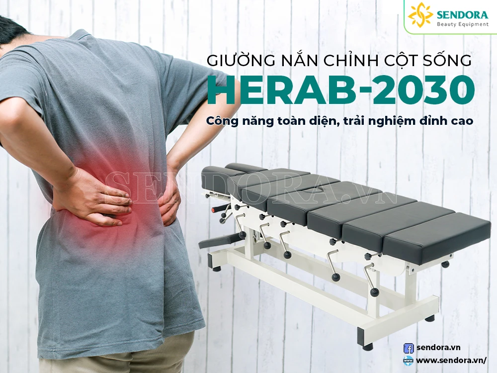 Giường Chiropractic Nắn Chỉnh Cột Sống Xương Khớp Herab-20301