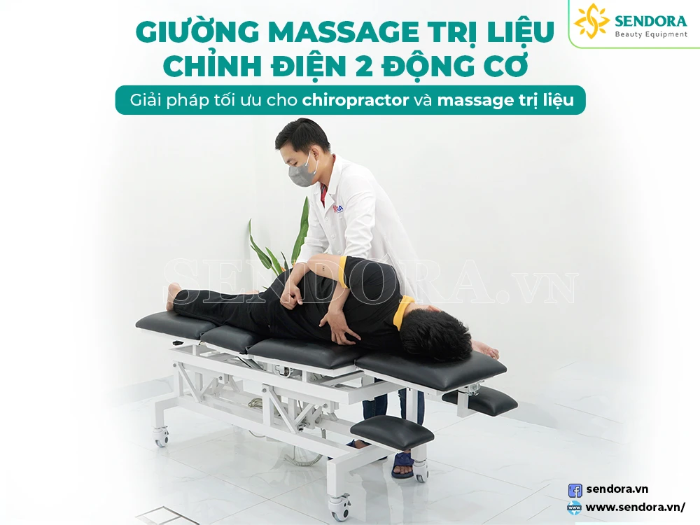 Giường kéo giãn cột sống dùng trong massage trị liệu xương khớp Herab được nhập khẩu 100%