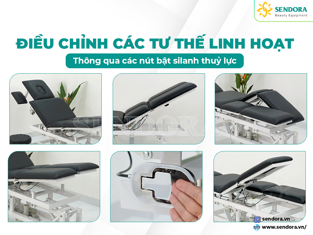 Giường vật lý trị liệu điều chỉnh các tư thế linh hoạt 