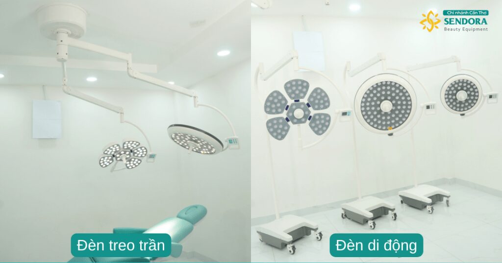 Đèn Mổ Phẫu Thuật: Tầm Quan Trọng và Lựa Chọn Tối Ưu 3 đèn treo trần và đèn di động