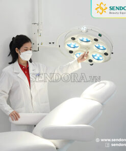 Đèn Phẫu Thuật Treo Tường Led 30 Bóng (LED 5 lỗ) 11 Đèn mổ phẫu thuật treo tường Led 30 bóng dùng cho bệnh viện, phòng khám, thú y