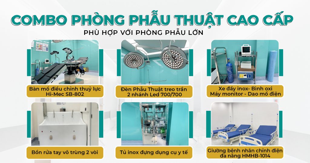 setup trọn gói phòng phẫu & hậu phẫu tại bệnh viện quận 10