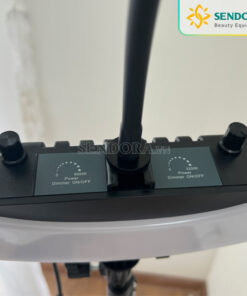 Đèn Phun Xăm Led Ring HQ-18 11 Các núm điều chỉnh màu sắc và cường độ ánh sáng của đèn Led ring Hq-18 dễ sử dụng