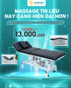 Giường massage vật lý trị liệu chỉnh điện nâng hạ