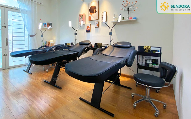 Giường phun xăm cao cấp đã được khách hàng tin tưởng sử dụng từ năm 2019. 