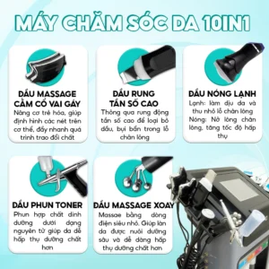 Máy chăm sóc da 10in1 Skin Management 3 Máy chăm sóc da AquaSkin 10in1