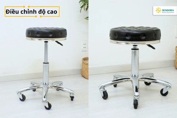 Ghế xoay spa phun xăm không tựa ASA-2024 3 Ghế xoay không tựa cho spa ASA-2024